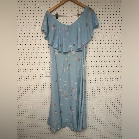 Theory Ruffled Dress in Floral Silk - Picture 6 of 8